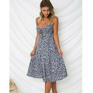 NWT Blue Floral Dress